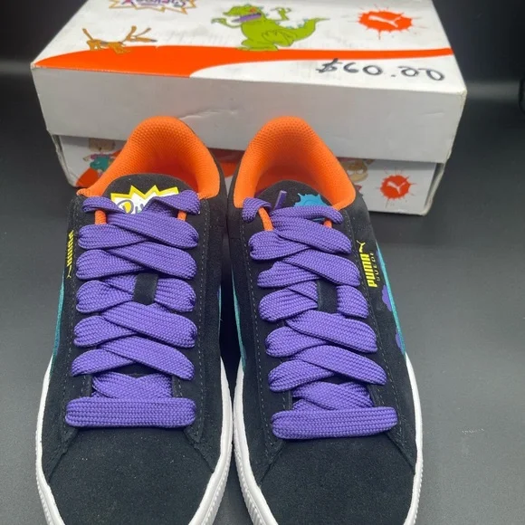 Puma Sneakers in Black with Purple and Blue - Picture 2 of 8